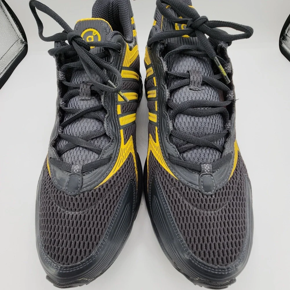 Adidas ZX 8000 PB Running Shoes Mens 12 Dark‎ Gray Yellow Bounce Sole Sneakers